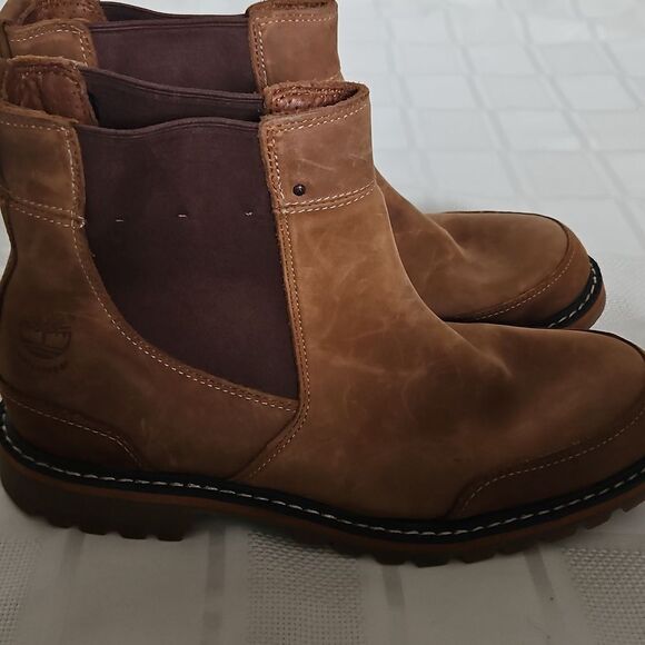 Brown Leather Ankle Waterproof Boots - Picture 3 of 16
